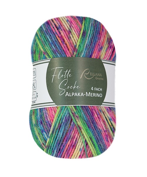 Flotte Socke 4f. Alpaka-Merino
