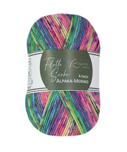 Flotte Socke 4f. Alpaka-Merino