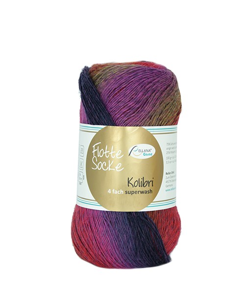 Flotte Socke 4f. Kolibri
