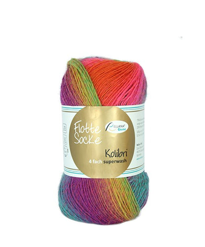 Flotte Socke 4f. Kolibri