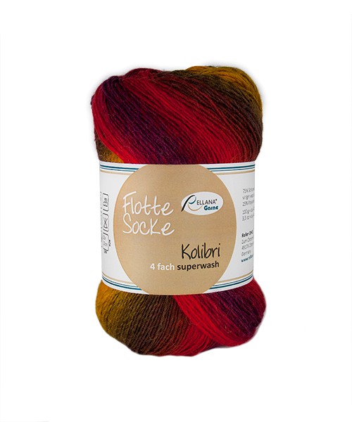 Flotte Socke 4f. Kolibri