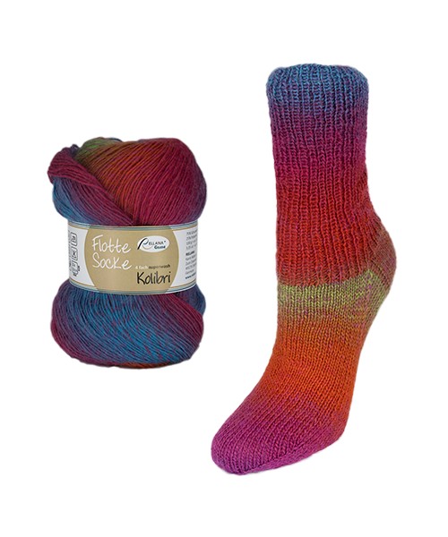 Flotte Socke 4f. Kolibri
