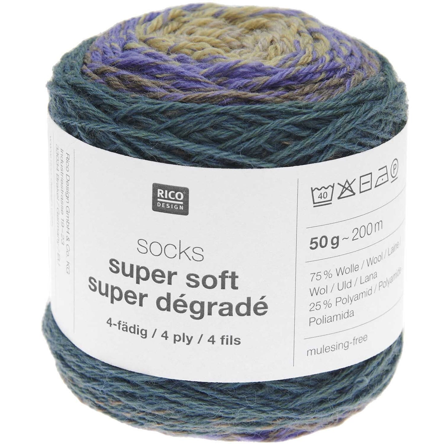 Socks Super Soft Super Dégradé 4-thread