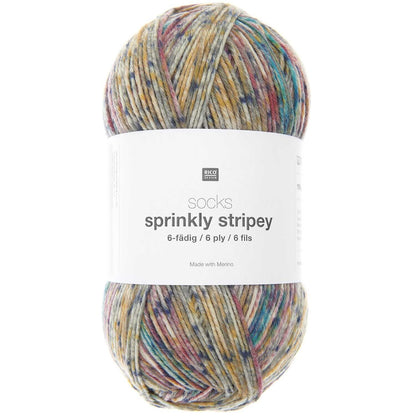 Socks Sprinkly Striply 6-ply 150g 400m