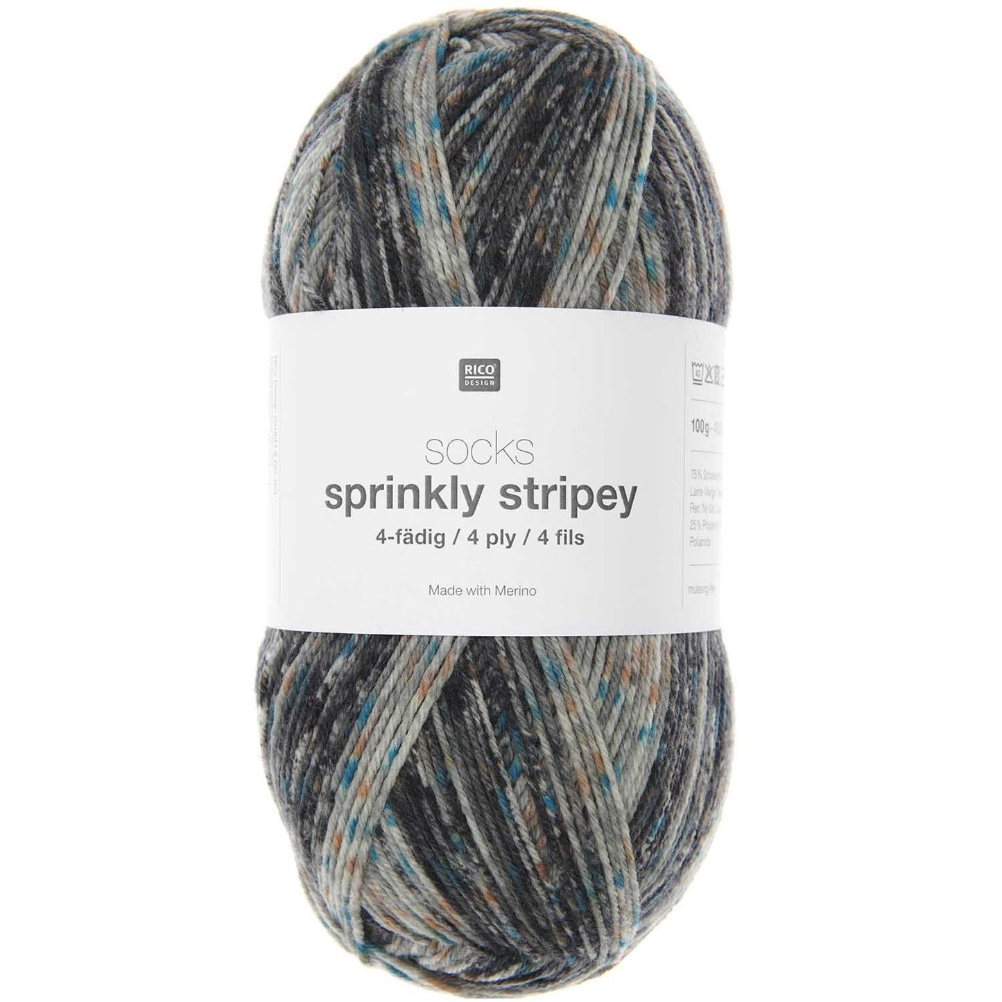 Socks Sprinkly Striply 6-ply 150g 400m
