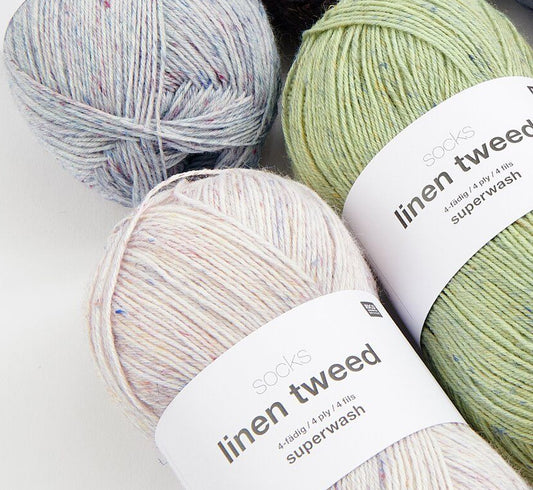Socks Linen Tweed 4-ply