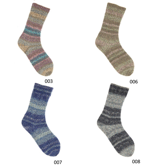 Socks Sprinkly Striply 6-ply 150g 400m